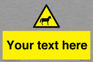 Custom warning horses